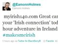 Catchy handle, celebrity backing might do it for Ireland social media push