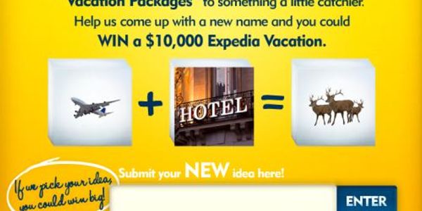 Expedia wants Facebook fans to find better name for package products