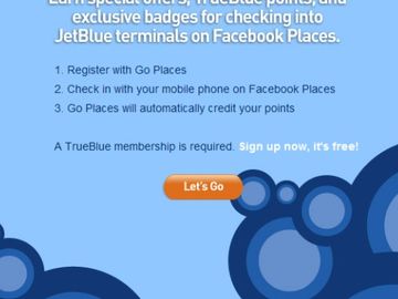 JetBlue links rewards program to Facebook Go Places app