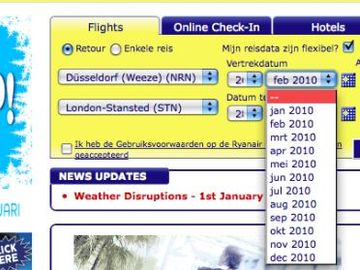 Ryanair site fails at turn of New Year, visitors unable to book 2011 tickets