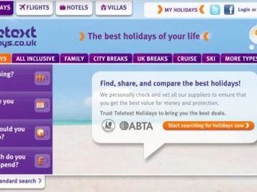 Teletext Holidays faces tech problems as site and TV ad launch