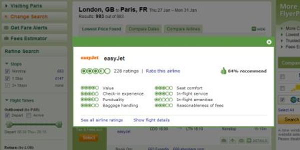 TripAdvisor launches airline user rating system