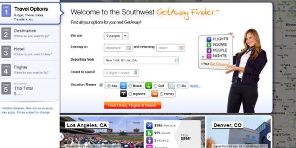 Southwest Airlines officially adds TripAdvisor reviews and stealthily debuts inspiration pages