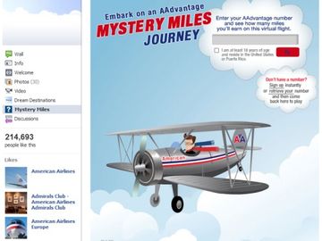 American Airlines exchanges Facebook likes for miles
