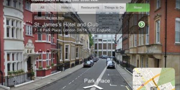 TripAdvisor loves Google again, puts Street View into iPad app