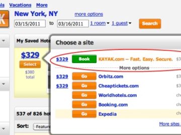 In mega meta reversal, Kayak takes direct hotel bookings through Travelocity