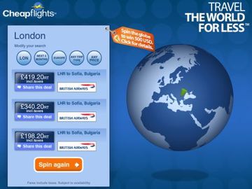 Cheapflights tries Facebook for inspiration, Skyscanner joy after app success