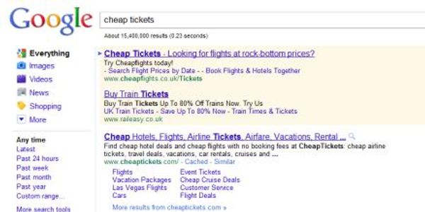 Latest Google crackdown: Travel sites with keyword based domains