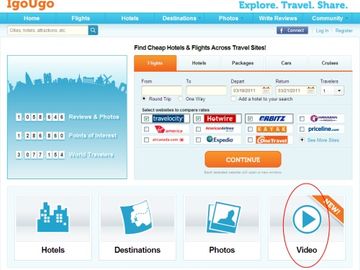IgoUgo brings video player and travel planning to your Facebook wall