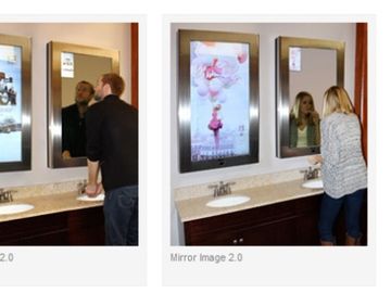 Digital advertising in airport restrooms makes an impression