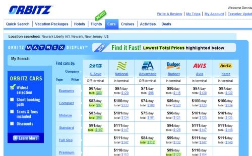 Enterprise car brands to be absent on Orbitz after negotiations