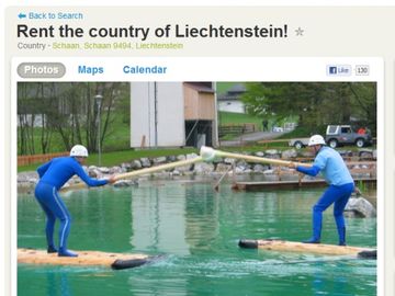 If you can rent Liechtenstein for $70K per night how much is France?