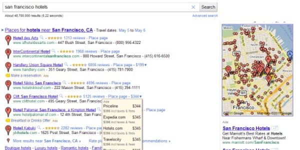 Google brings hotel price ads and booking front and center