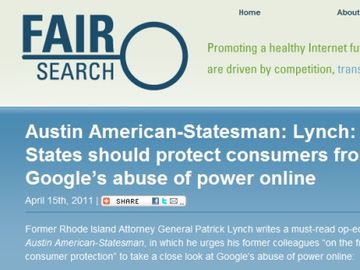 ITA Software belongs to Google but FairSearch lives