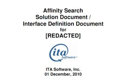 ITA Software readies InstaSearch for mystery customer