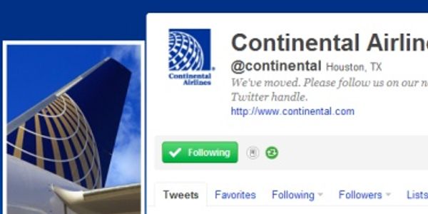 Social media merger -- United and Continental handle consolidation on Twitter and Facebook