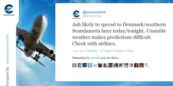 How to follow European ash cloud travel updates on social media