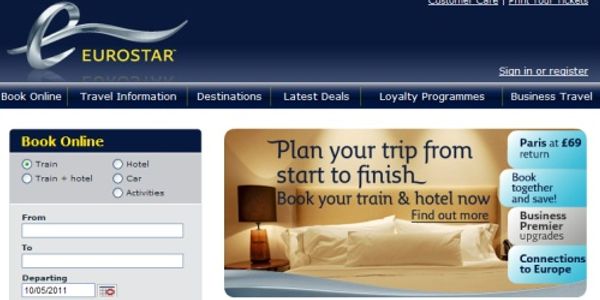 Orbitz replaces Expedia as Eurostar hotel provider