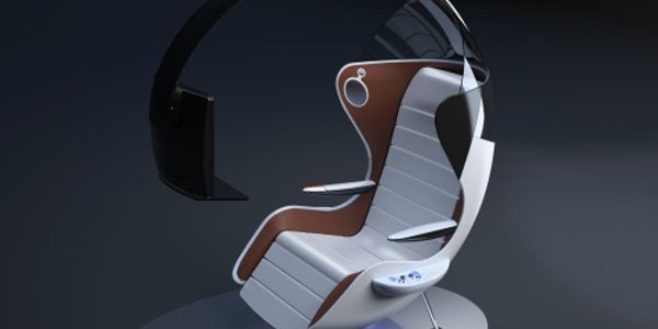Behold the hi-tech aircraft seat, built for gamers, not for wimps