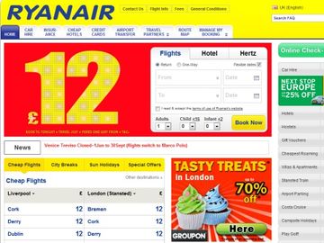Ryanair begins redesigning website