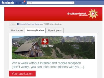 Switzerland Tourism Facebook campaign comes just in time to save your marriage