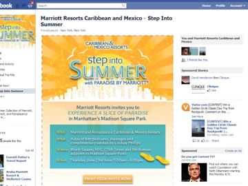Marriott massages Facebook likes with event invitations
