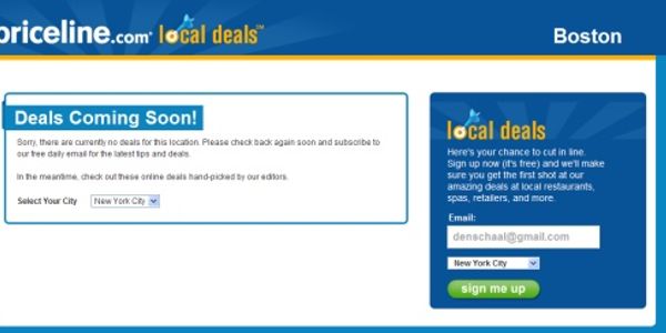 Priceline launching local deals through private label partnership with Group Commerce