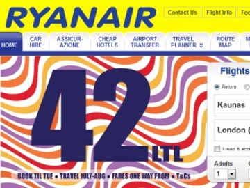 Ryanair restricts bookings in Lithuania and Latvia to tackle web fraudsters