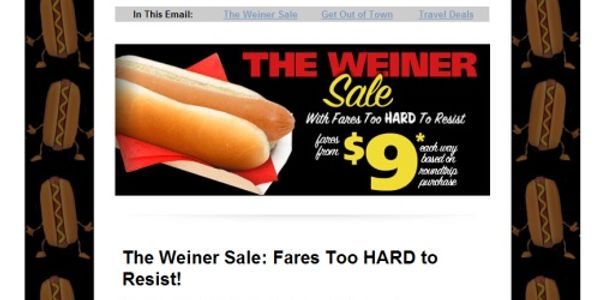 Spirit Airlines cashes in on Anthony Weiner scandal