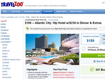 Travelzoo extends Local Deals voucher program to Getaways