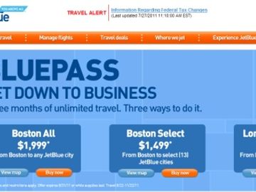JetBlue BluePass targets Boston and Los Angeles business travelers