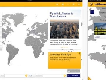 Lufthansa iPad app gets inspirational and practical