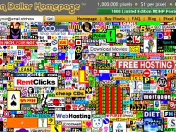 Six years later, travel spin put on the infamous Million Dollar Homepage