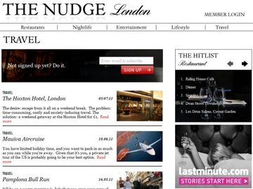 The Nudge wants to marry lifestyle guides with travel deals