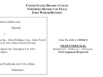 Sabre: American Airlines antitrust suit is negotiating ploy