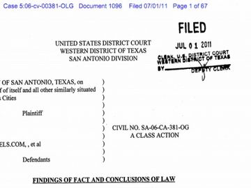 Online travel agencies lose $20M Texas class action on hotel taxes