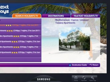 Teletext Holidays focuses on Web TV with Samsung, iPad less important