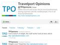 Security issues exposed as Travelport Opinions promotes diets on Twitter