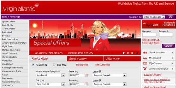 Virgin Atlantic topples British Airways in web user experience study