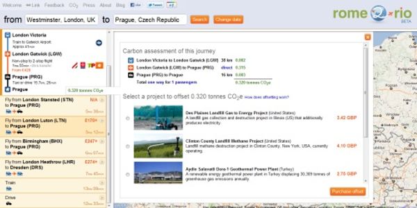 Rome2Rio wants travellers to consider their green options