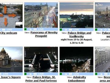 Hotel booking site throws in multiple live webcams of St Petersburg