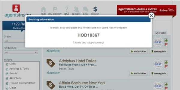 Agentstream network gets deals, brochures and ratings buttons