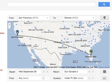 Who is so far feeling the heat from Google Flight Search? No major surprises here