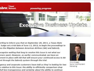 American Airlines and Sabre GDS showdown delayed until at least mid-2012