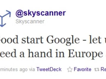 Google offered helping hand by Skyscanner to take Flight Search global