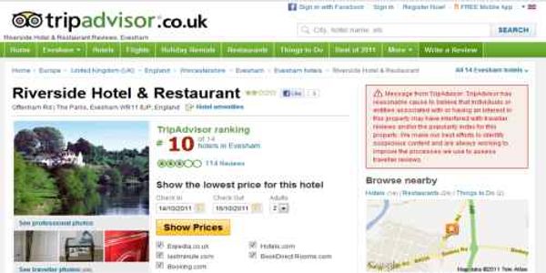 TripAdvisor promises response to red badge complaint