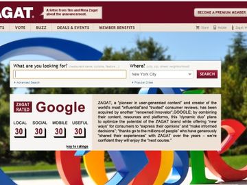 Google acquires destination content partner in Zagat