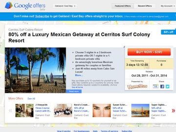 Google Offers scales up with vacations, tours and activities from Zozi and Rearden Commerce