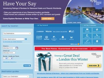 No TripAdvisor widget -- Starwood Hotels debuts guest reviews