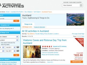 Air New Zealand taps Viator enhanced API for destination activities